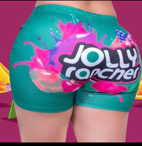 Green Jolly Rancher Shorts Lady