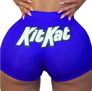 Blue Kit Kat Ladies Twerk Shorts
