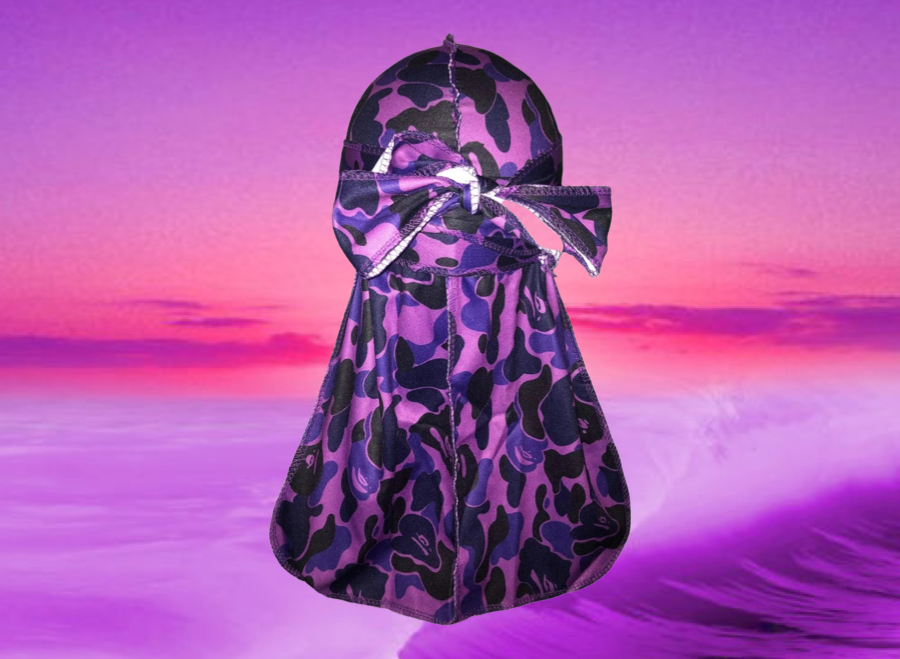 Purple Bape Du Rag