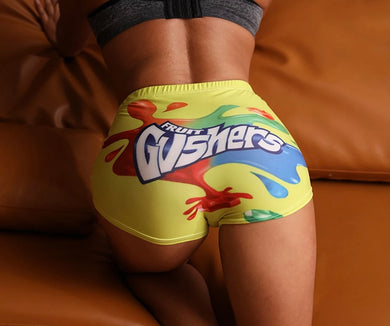 Gushers Women Spandex Squat Dance Shorts