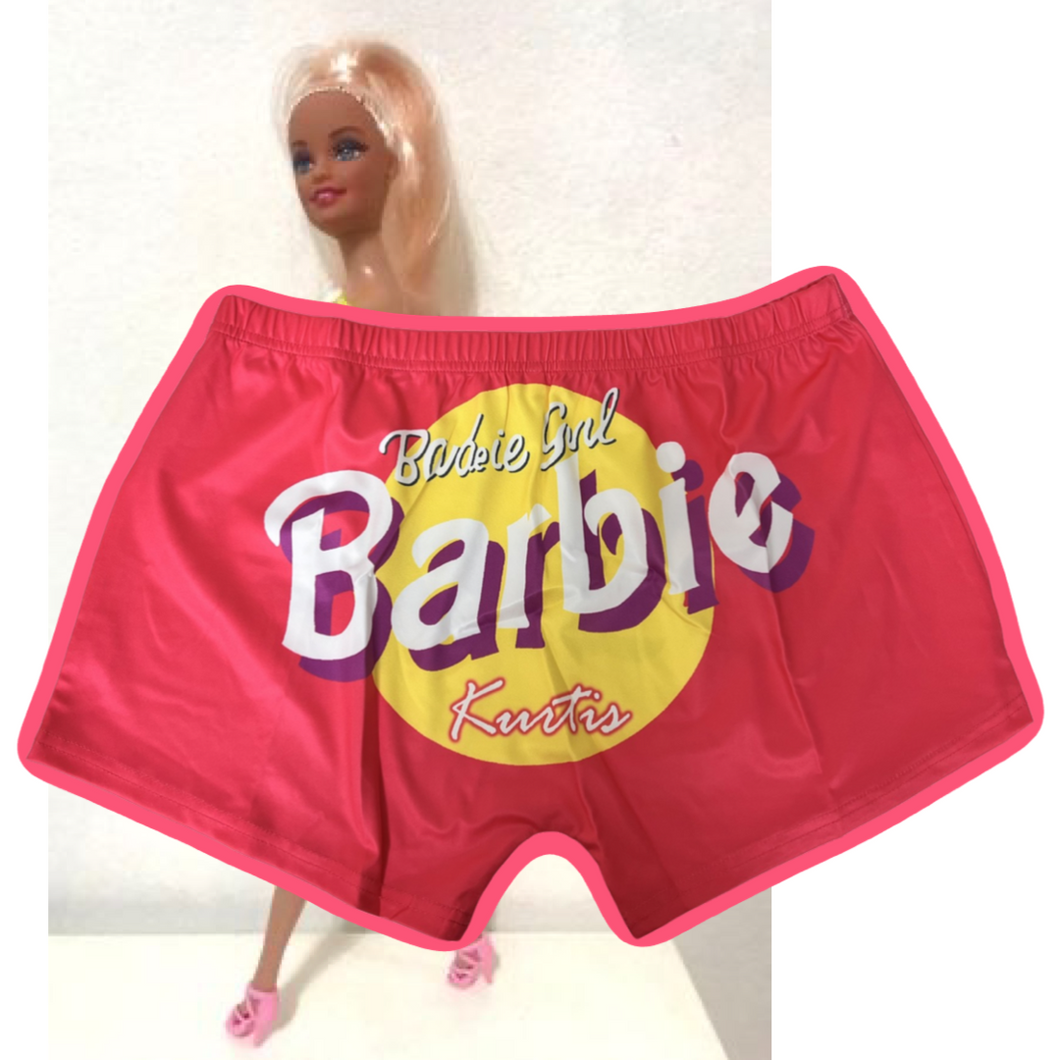 Barbie Girl Women Spandex Workout Twerk Shorts