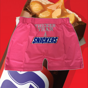 SNICKERS Hot Pink Booty Shorts