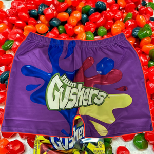 Gushers Purple Women Spandex Shorts