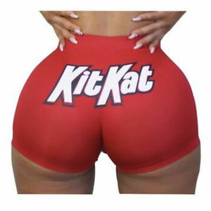 Hot Red Kit Kat Short Shorts