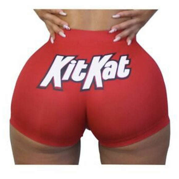 Hot Red Kit Kat Short Shorts